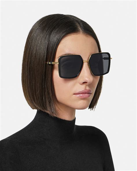 versace 2261|Medusa Roller Squared Sunglasses Black .